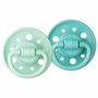 Dodie Duo de sucettes Gaia Ronde en caoutchouc naturel, blanc
