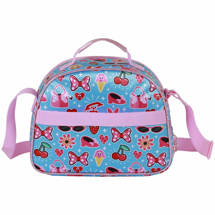Sac glacière goûter 3D Minnie Mouse Happiness Rose 25,5 x 10 x 20 cm