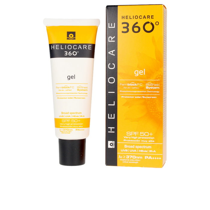 Heliocare Gel Solaire 360º Texture Légère SPF50+ 50 ml Protection Très Haute Peaux Normales et Mixtes