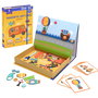 MIEREDU Maletin Magnétique pour Enfants et Vehicules ME151 - Pochettes de Voyage avec Tableau Magnétique, Cartes et Aimants - Jeu Educatif Multilingue (3 ans et plus)