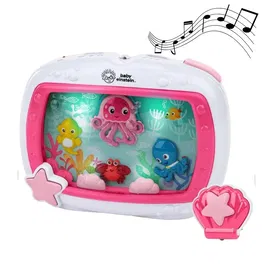 Baby Einstein Sea Dreams Sleep Soother - Veilleuse musicale aquarium bébé avec sons de l'océan, télécommande, personnages mobiles et lumières scintillantes, rose