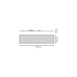 Ledvance Panneau LED encastrable 1200x300 mm 33/28/24W 4000K