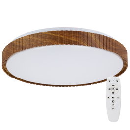 Plafonnier LED décoratif circulaire 40 W CCT 3 000-6 000 K avec télécommande