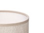 Giftdecor Lampe de Table Cylindrique Rayures Blanche Céramique 13x20x13 cm (Set de 12)