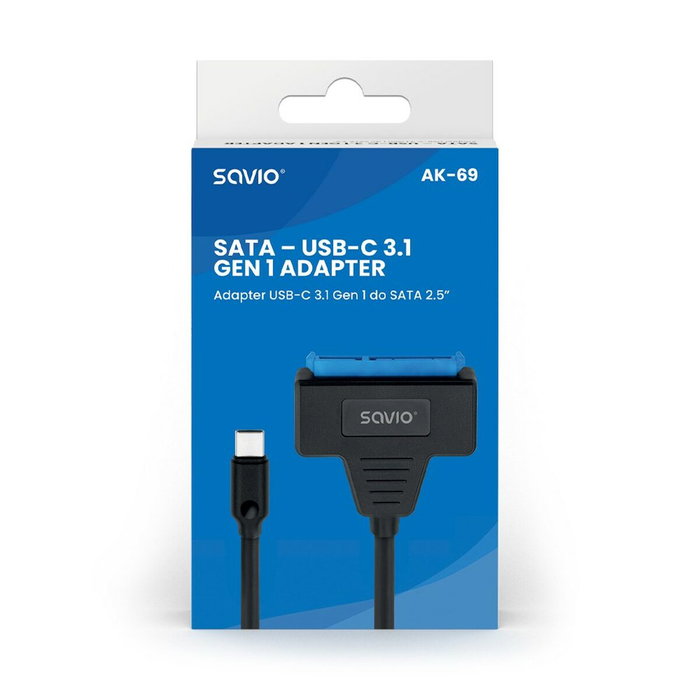 Savio Adaptateur USB vers SATA pour Disque Dur AK-69 25 cm