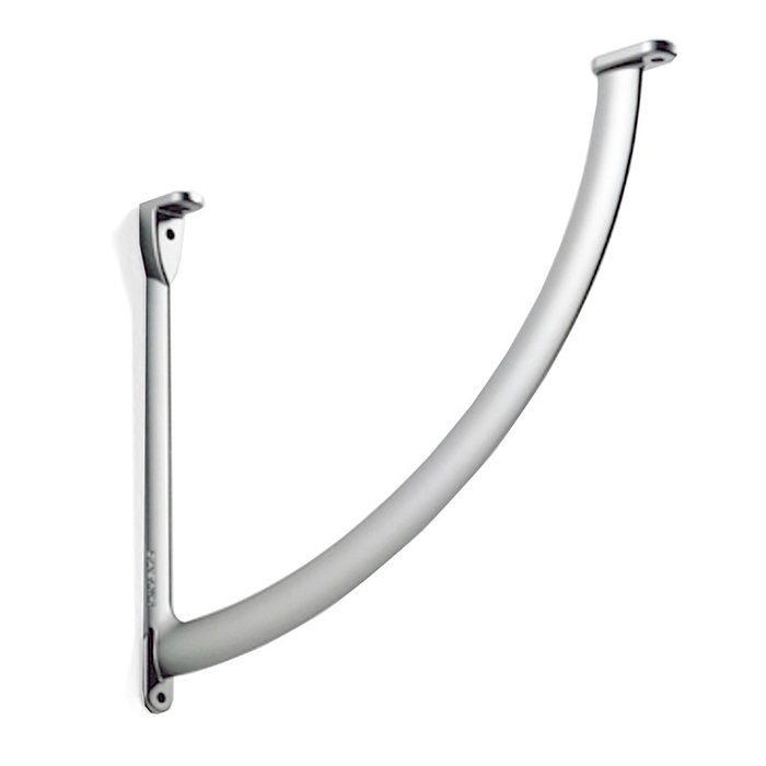 MAFOS Support Étagère Giano Zamak Gris/Noir 190x170 mm MAFOS Support Étagère Giano Zamak Gris/Noir 190x170 mm