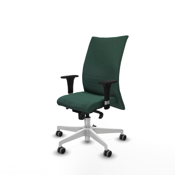 Piqueras Y Crespo Chaise Albacete Confidente Vert Bouteille avec Mécanisme Sincro et Base Blanche