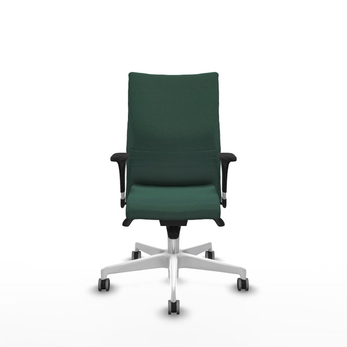 Piqueras Y Crespo Chaise Albacete Confidente Vert Bouteille avec Mécanisme Sincro et Base Blanche