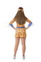 Creaciones Llopis Disfraz adulto hippie - Costume adulte hippie en gaze de couleur orange taille L