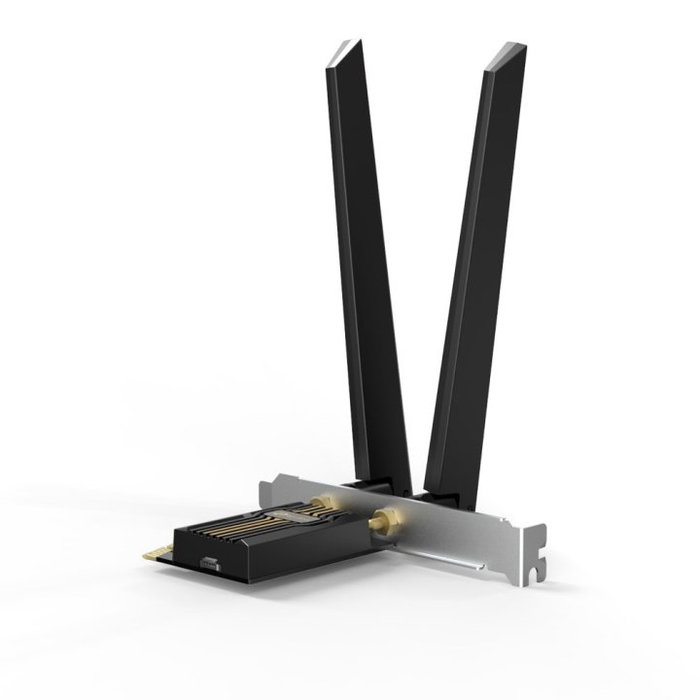 TP-Link Archer TBE552E Carte réseau WiFi 7 BE9300 PCIe + Bluetooth 5.4, vitesse jusqu'à 5760 Mbps, antennes externes TP-Link Archer TBE552E Carte réseau WiFi 7 BE9300 PCIe + Bluetooth 5.4, vitesse jusqu'à 5760 Mbps, antennes externes