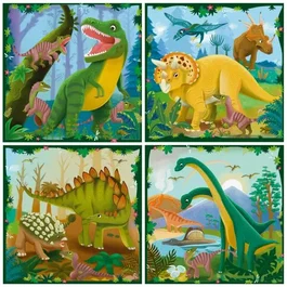Ravensburger Puzzle 12004003, Les dinosaures, Puzzle Up! pour enfant dès 4 ans, puzzle éducatif 100 pièces