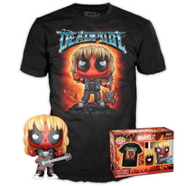FUNKO Pop! & Tee Deadpool Heavy Metal - Taille L