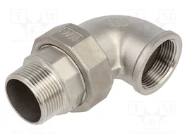 GEBO Coude à 90° Connecteur Double Mâle-Femelle G 1 1/4 de la série G316