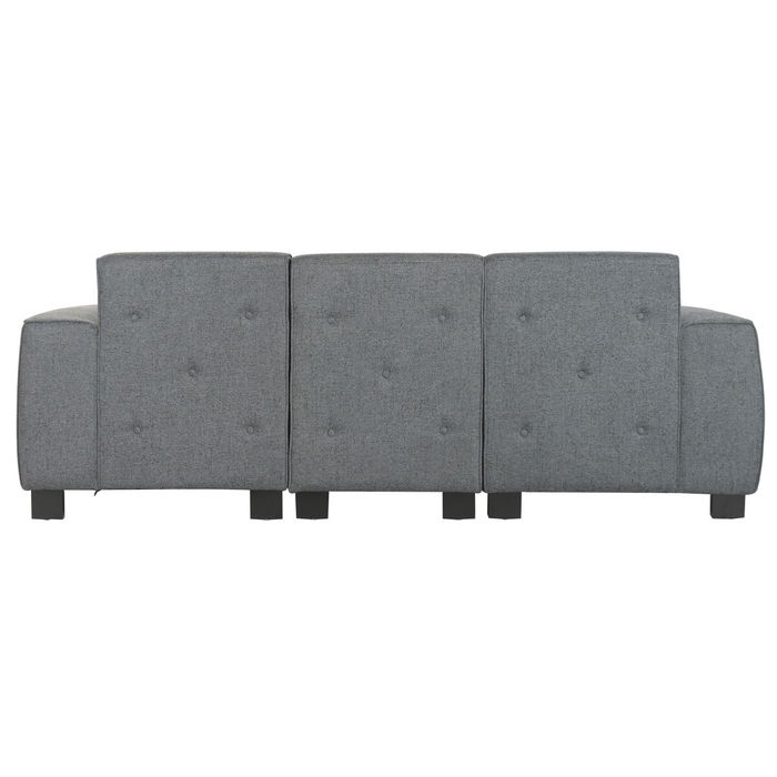 Canapé Home ESPRIT Gris foncé Moderne 231 x 170 x 82 cm