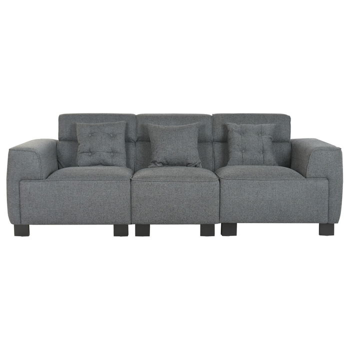 Canapé Home ESPRIT Gris foncé Moderne 231 x 170 x 82 cm