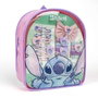 Cerdá - Set de beauté sac à dos Stitch - Trousse de maquillage enfant 19 x 21 cm - Multicolore - À partir de 3 ans