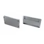 Bouchon de finition pour profilé de type LARGO Aluminium Blanc avec trou