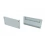 Bouchon de finition pour profilé de type LARGO Aluminium Blanc avec trou