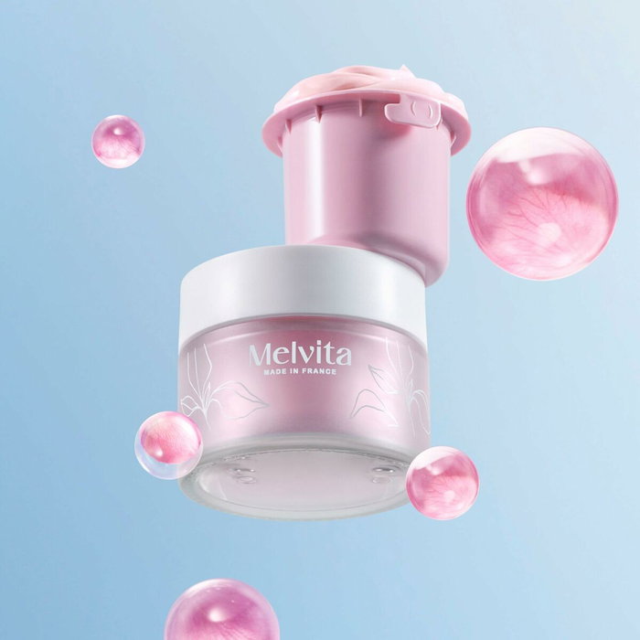 Melvita SOURCE DE ROSES Crème Hydratante Repulpante Recharge 50 ml