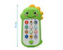 KioKids Téléphone Musical Dinosaure pour Bébé avec Sons d'Animaux, Mélodies et Lumières - Jouet d'Éveil Sensoriel pour Enfants Dès 6 Mois (Vert)