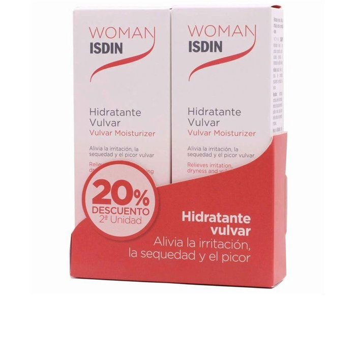 Isdin Crème Hydratante Vulvaire Femme - Soin Apaisant et Lubrifiant - 2 x 30g Isdin Crème Hydratante Vulvaire Femme - Soin Apaisant et Lubrifiant - 2 x 30g