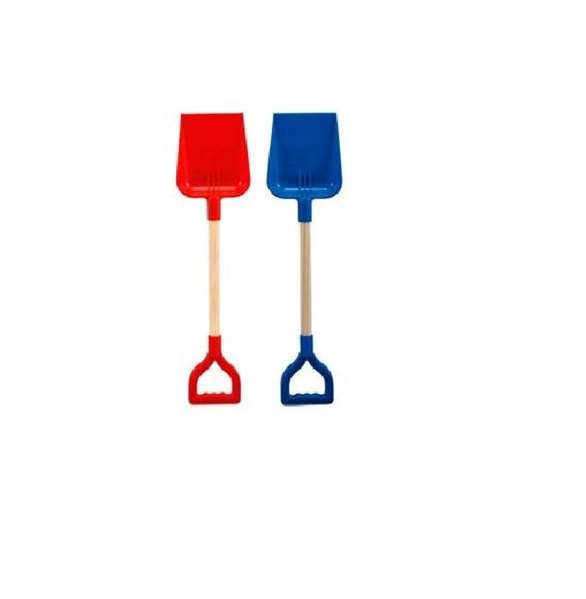 Color Baby - Pelle de plage ou jardin avec manche en bois 56 cm - Modèles assortis