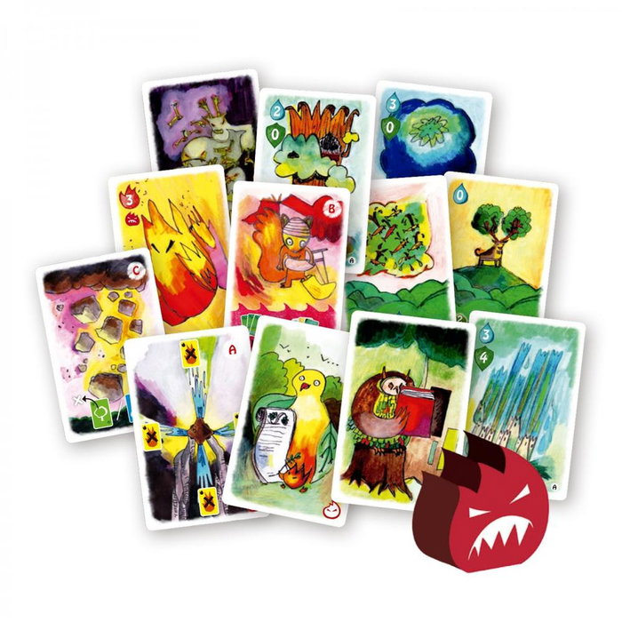 Devir Jeu de Cartes Sylvion - Tower Defense Coopératif - 1 à 2 Joueurs - Version Espagnole - À partir de 10 Ans - 30 Min