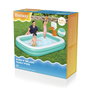 Bestway 54445 Piscine Gonflable Enfant avec Panier de Basket 251x168x102 cm +3 Ans Jardin