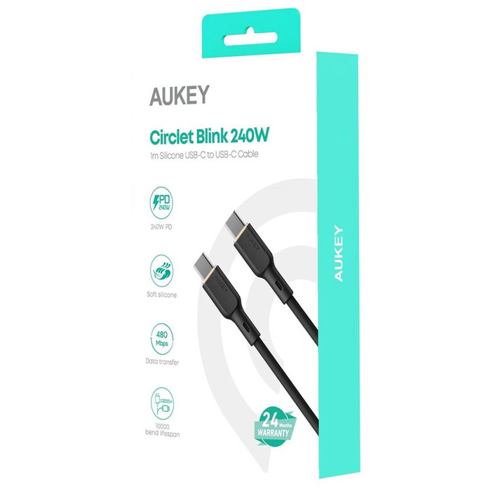 Aukey Câble USB CB-SCC241 Noir 1 m 240 W