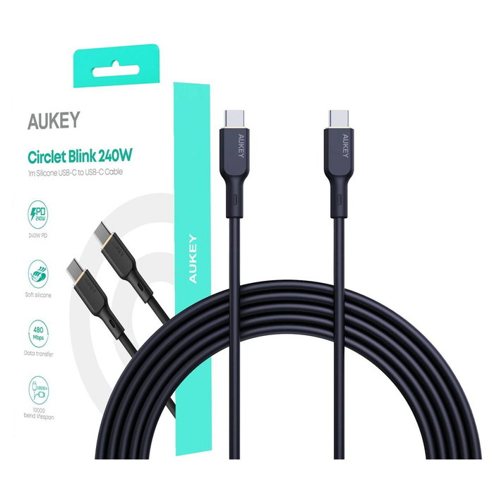 Aukey Câble USB CB-SCC241 Noir 1 m 240 W