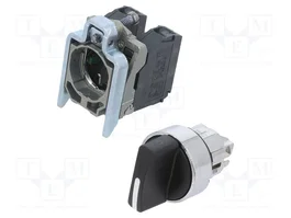 Schneider Electric Harmony XB4 Commutateur Rotatif 22mm NO x2 Noir
