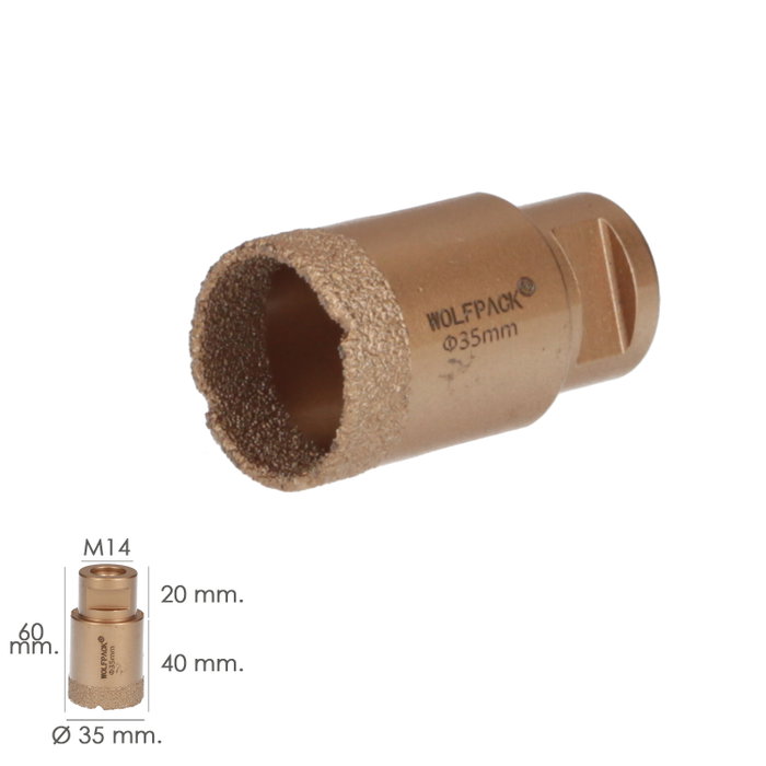 TELWIN Corona de diamant M14 Ø 35 mm