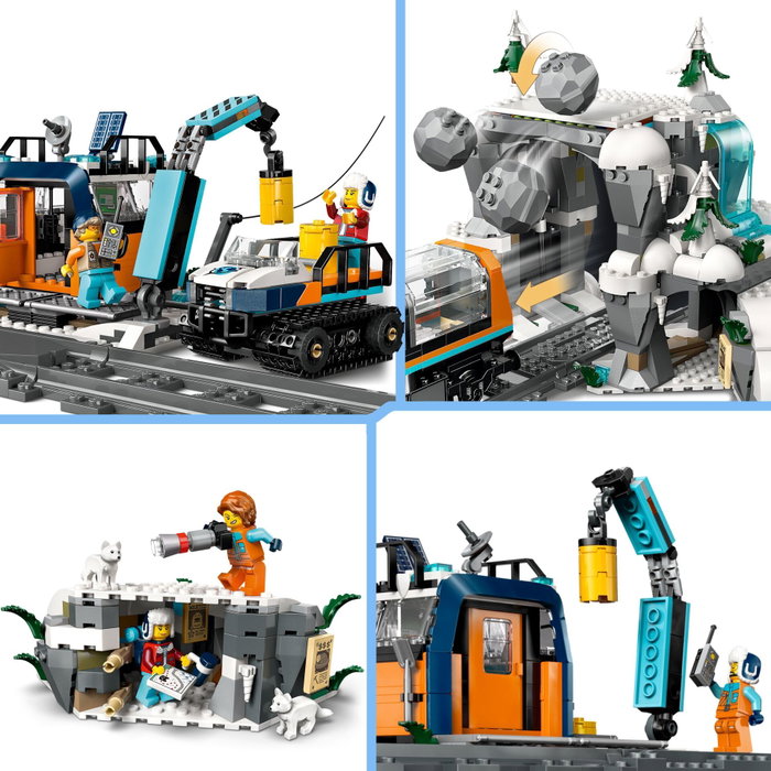 LEGO City 60470 Le Train Express des Explorateurs en Arctique