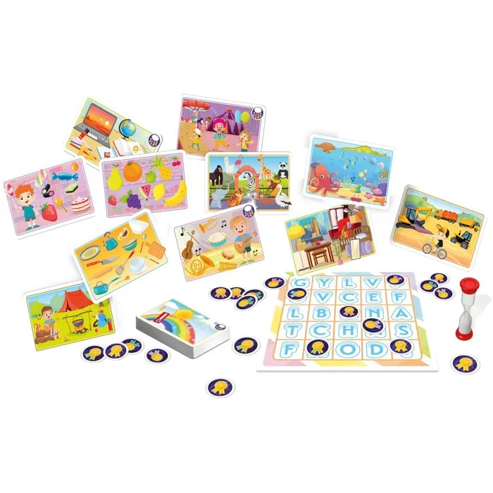 Tactic Rally des Mots - Jeu éducatif de vocabulaire - Jeu de société pour enfants à partir de 4 ans - 2 joueurs et plus