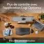 Logitech MX ERGO S Souris ergonomique sans fil graphite, détection de mouvement optique, pour ordinateur portable