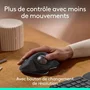 Logitech MX ERGO S Souris ergonomique sans fil graphite, détection de mouvement optique, pour ordinateur portable