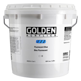 Golden Azul Fluorescente Heavy Body Colores Acrílicos 3.78 l