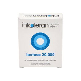 Intoleran Lactasa 20.000, 50 comprimés, complément alimentaire pour l'intolérance au lactose