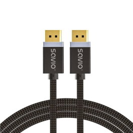 Savio Câble DisplayPort CL-165 Noir 1 m