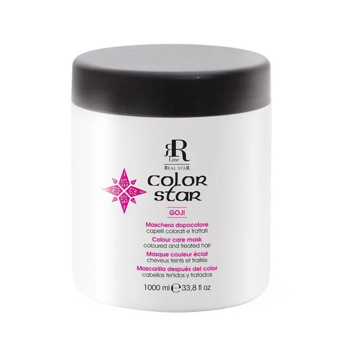 Racioppi - Mascarilla Color Star 1000ml - Masque capillaire pour cheveux teints et traités - Enrichi aux baies de Goji et lait de Monoi Racioppi - Mascarilla Color Star 1000ml - Masque capillaire pour cheveux teints et traités - Enrichi aux baies de Goji et lait de Monoi