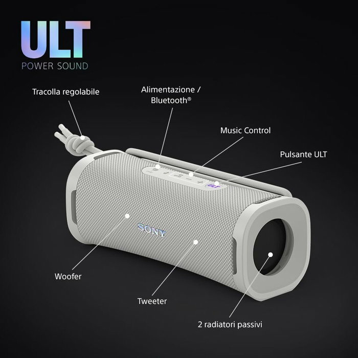 Haut-parleurs bluetooth portables Sony SRSULT10W Blanc