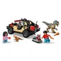 LEGO 76972 Jeu de Construction Jurassic World - Véhicule 4x4 et Vélociraptor - 285 Pièces avec Minifigurines et Application - À partir de 6 ans