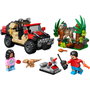 LEGO Jurassic World Véhicule Tout-Terrain et Vélociraptor au Guet (76972) de 285 pièces
