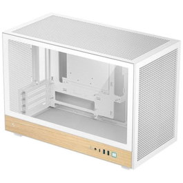 DeepCool CH260 WOOD WH Boîtier Micro-ATX Blanc et Bois