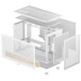 DeepCool CH260 WOOD WH Boîtier Micro-ATX Blanc et Bois