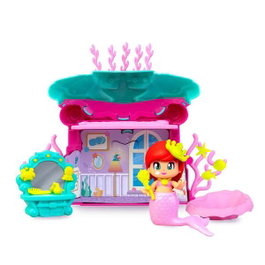 Famosa Figurine Pinypon La Maison de la Mer de La Petite Sirène - 8 cm - Jouet pour Enfants dès 4 Ans