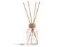 ACORDE Mikado 50 ml avec tige, fleurs blanches, verre, rotin, bois, plastique, 7x17x5 cm (Set de 12)