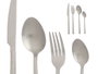 Kinvara Set de 16 pièces couverts argent mat - Acier inoxydable 410, 17x24x5 cm (Set de 6)