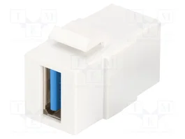 DIGITUS Connecteur USB Keystone USB 3.0 blanc