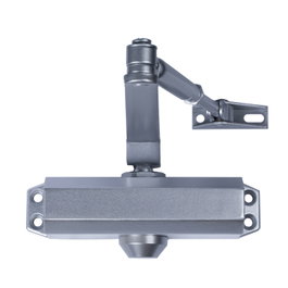 WOLFPACK LINEA PROFESIONAL Ferme-porte avec retenedor Force 2, Argent (Portes 70/90 cm.)
